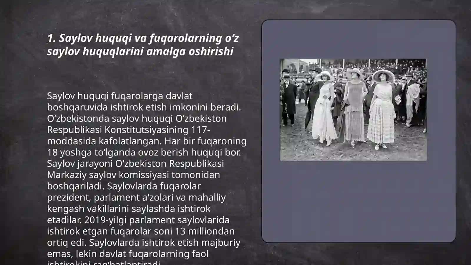 Oʻzbekiston saylovda ishtirok etgan fuqorolar 3