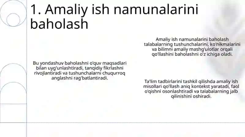 Amaliy ish namunalaridan foydalanish 3