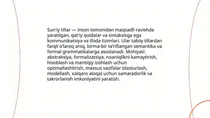 Sun'iy tillar 3
