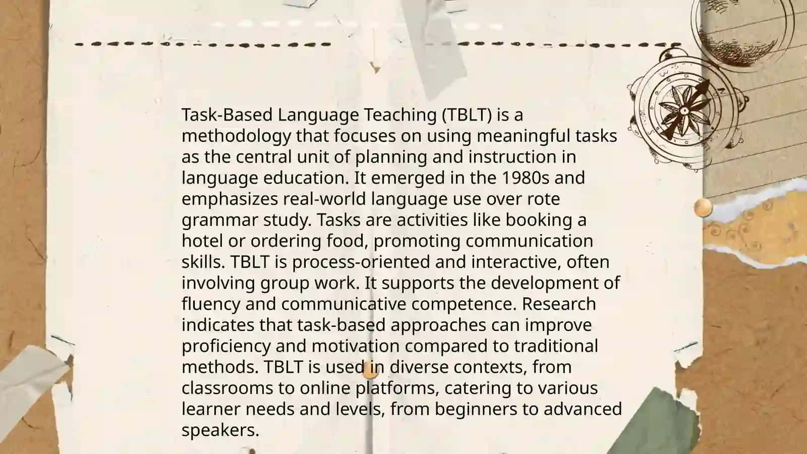 Task-Based Language Teaching (TBLT) 3