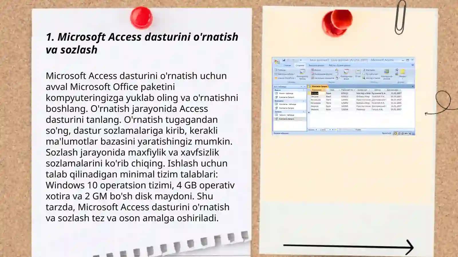 Microsoft Access dasturi 3