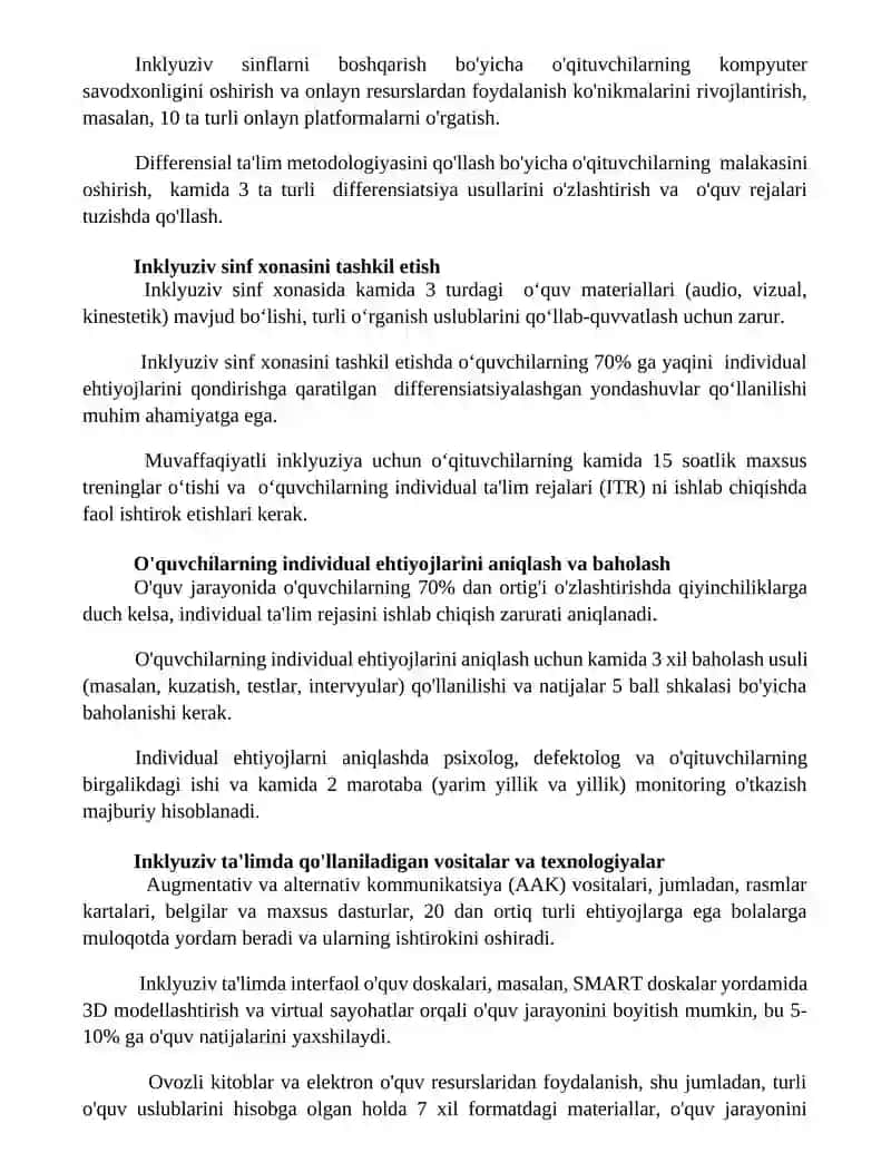 Boshlangʻich sinflarda inklyuziv ta'lim jarayonini tashkil etish xususiyatlari 3