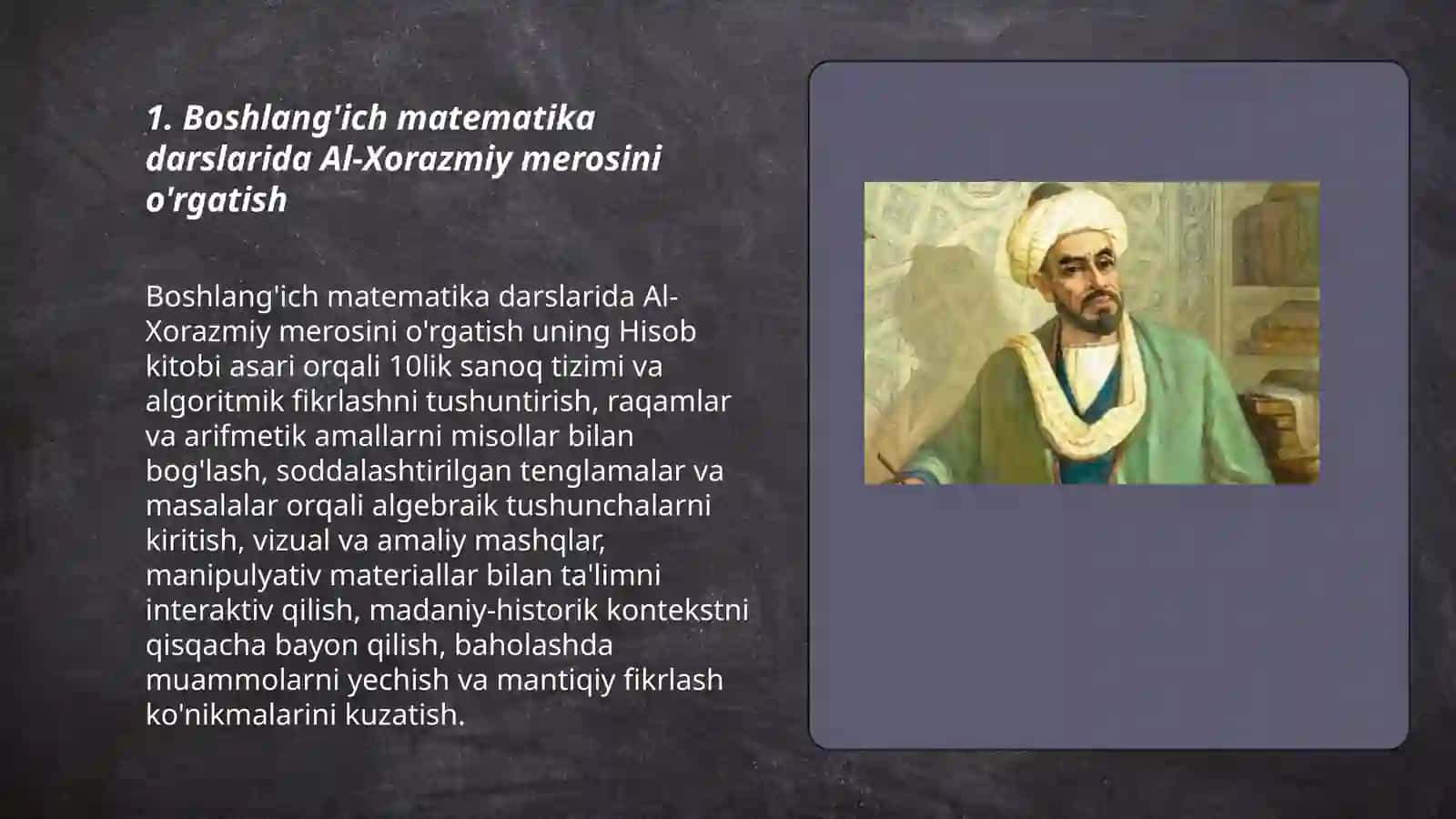 Sharq mutafakkirlari merosidan foydalanish 3