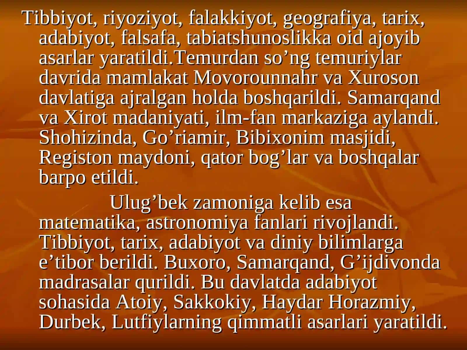 Temuriylar davrida ta’lim-tarbiya masalasi 3