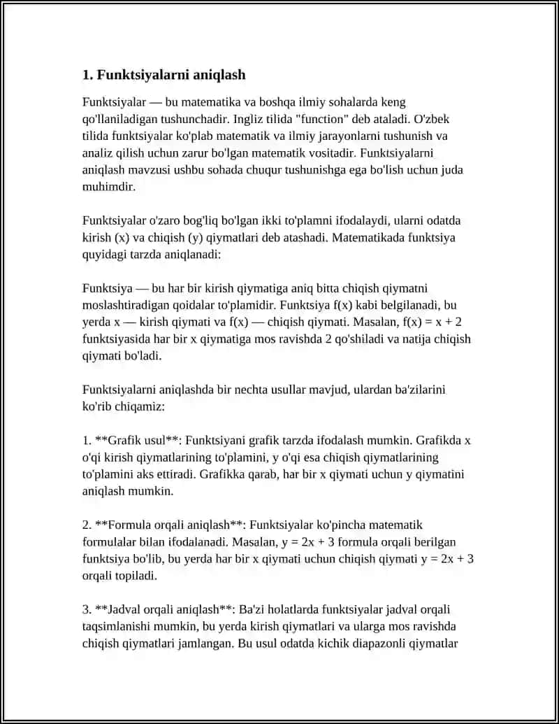 C++ DASTURLASH TILIDA FUNKSIYALARNI TASHKIL ETISH 3