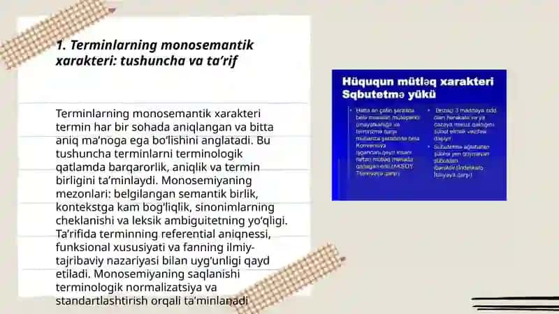 Terminlarning monosemantik xarakteri 3