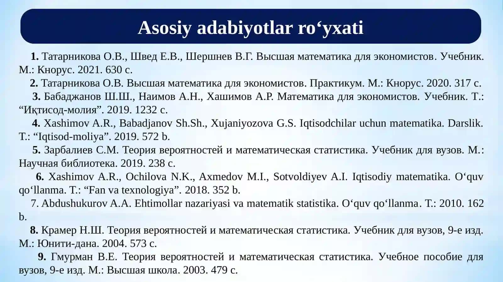 TO‘LA EHTIMOLLIK VA BAYES FORMULALARI 3