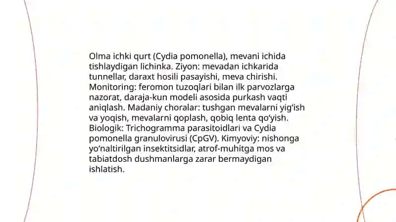 Mevali daraxtlarga zarar yetkazuvchi hasharotlar 3
