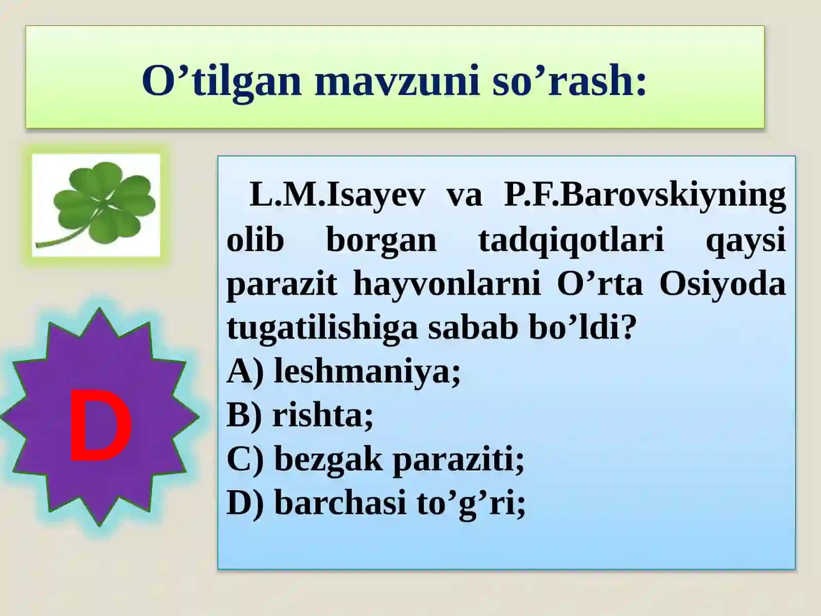Hayvon organizmini tuzilishi, hayvonlarni klassifikatsiyalash 3