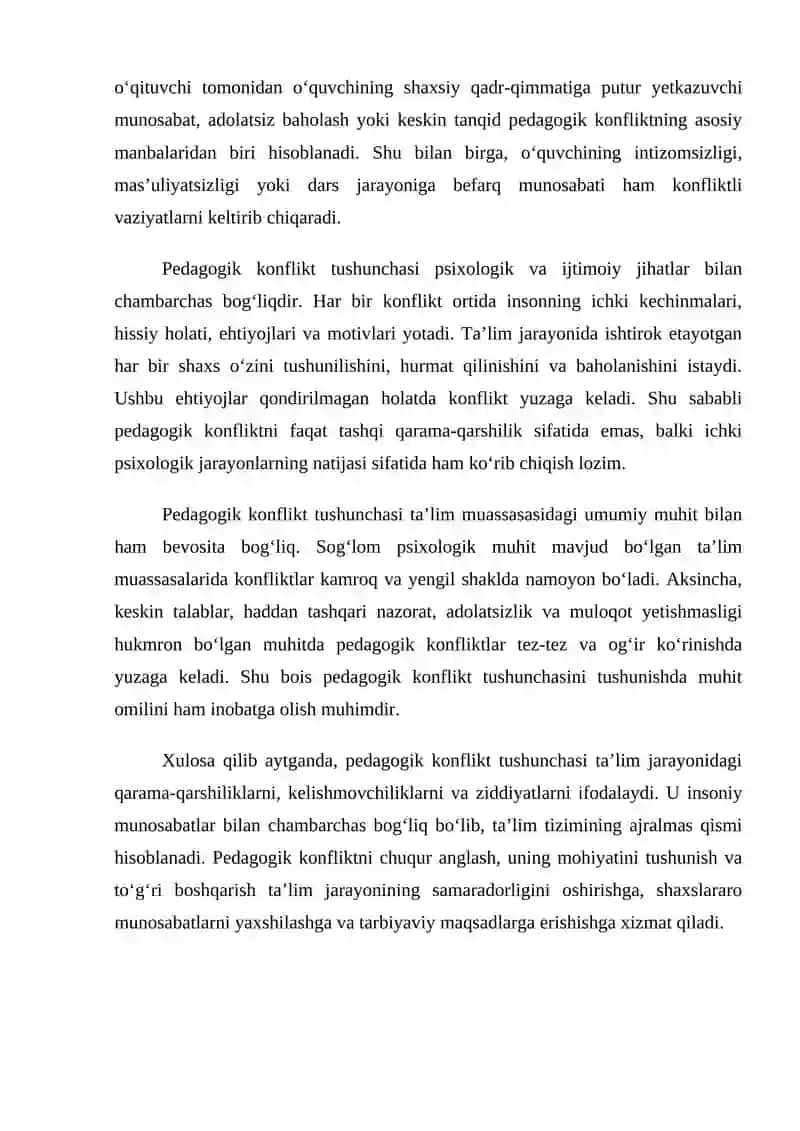Pedagogik konfliktlarning turlari 3