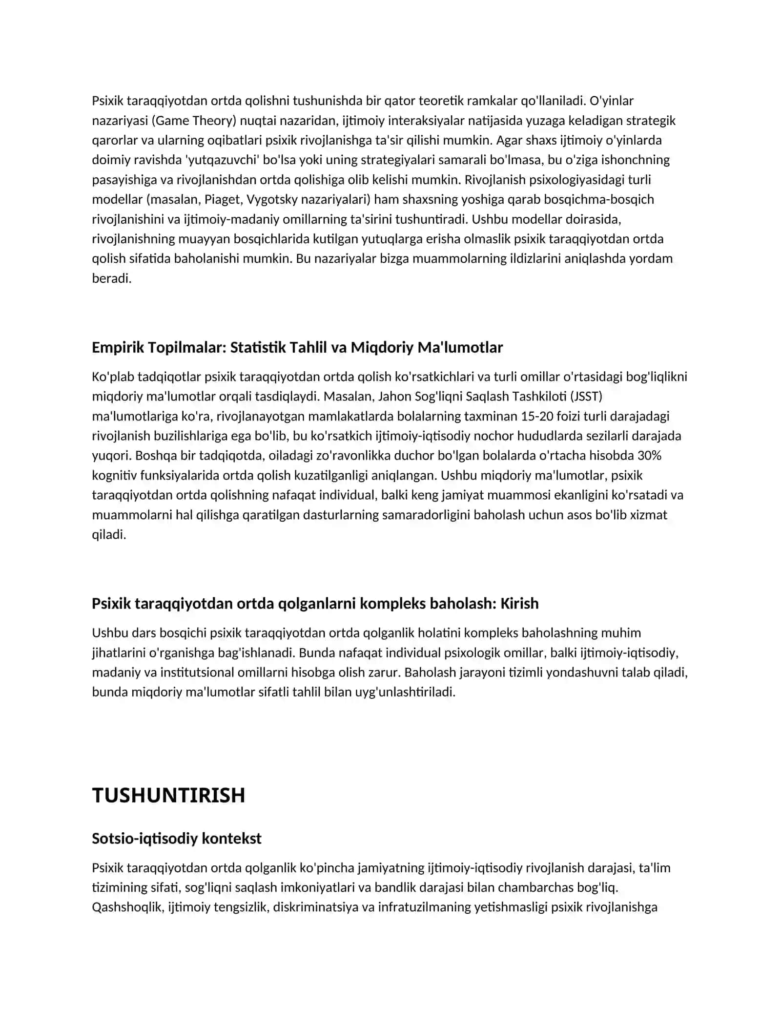 Lesson on Psixik taraqqiyotdan ortda qolganlarni kompleks baholash 3