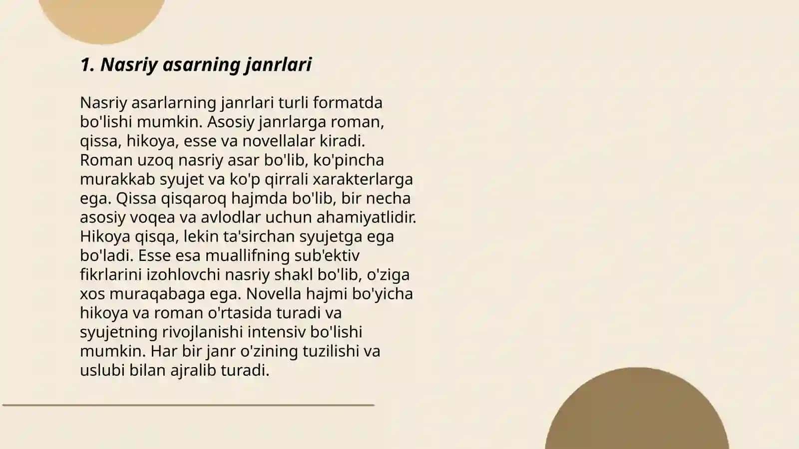 Nasriy asar matni ustida ishlash 3