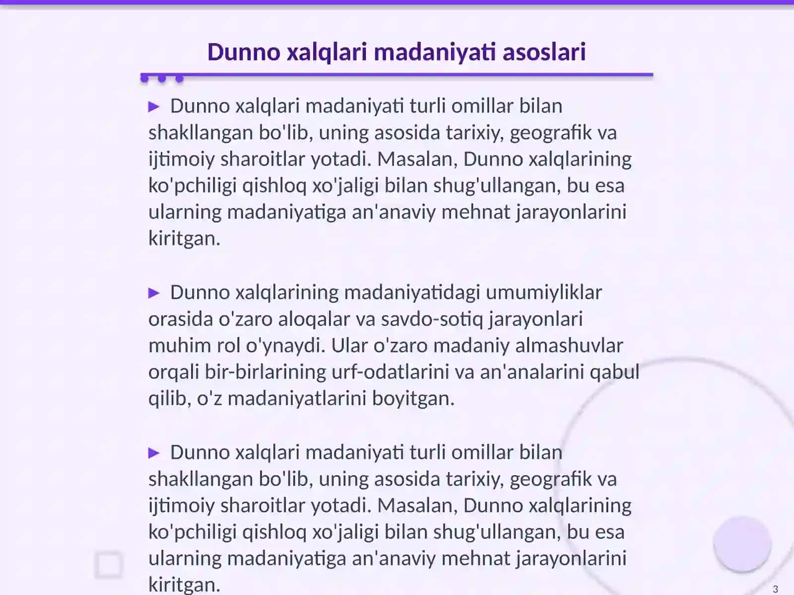 Dunno xalqlari madanyatidagi umumiylik va farqlar 3