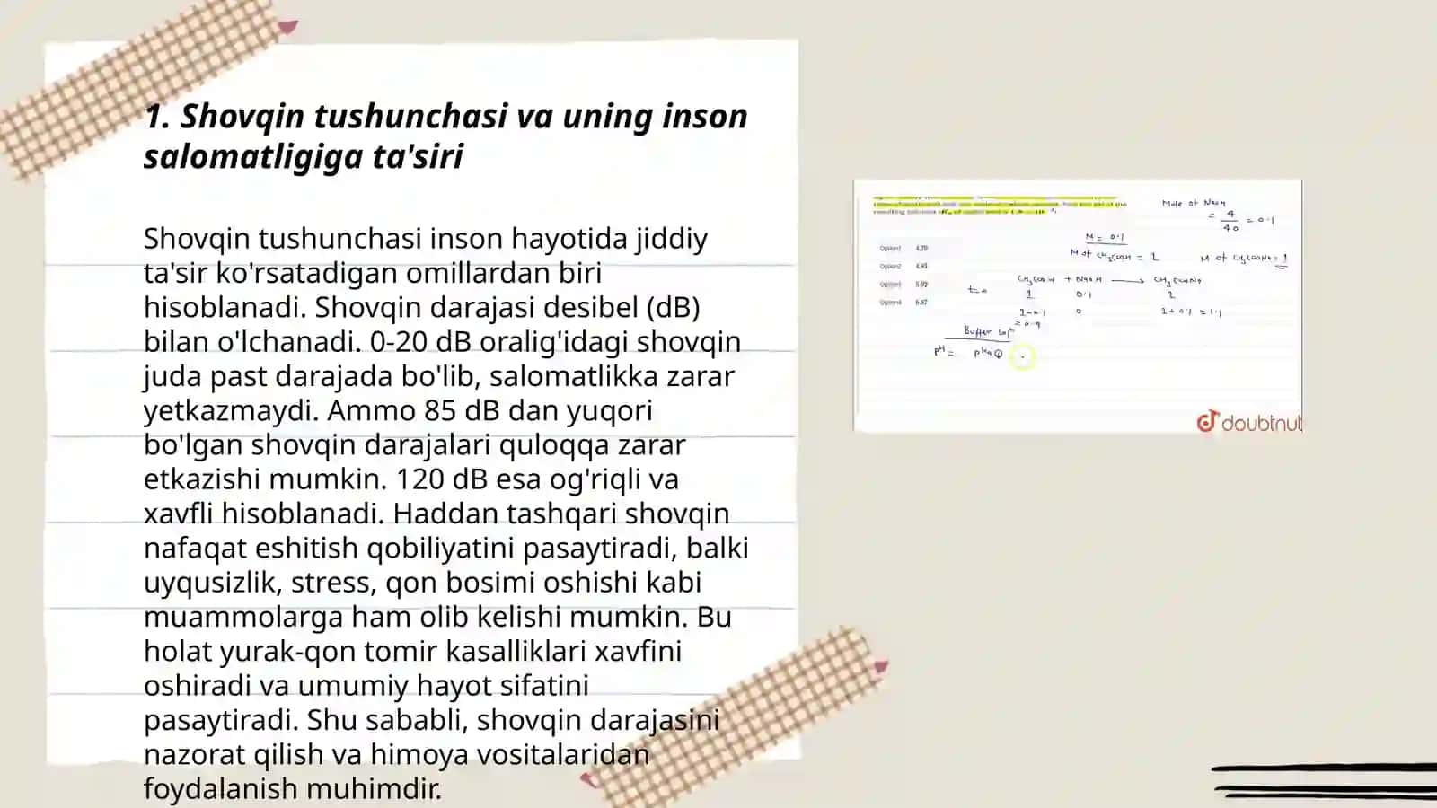 Shovqin va titrashdan himoyalanish texnik vositalarining guruhlanishi va tuzilishini o'rganish 3