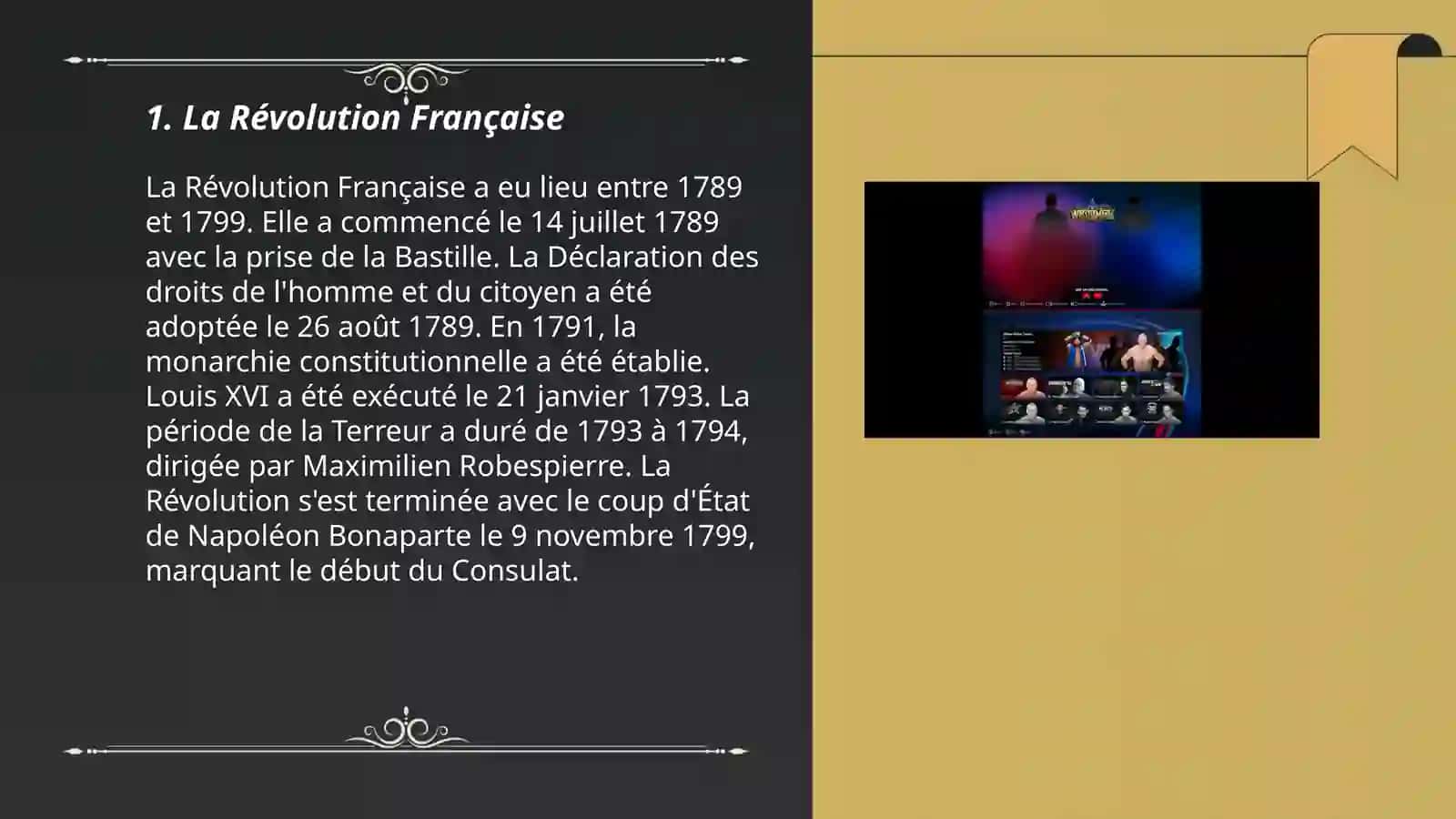 Preparer presentation sur les themes passes 3