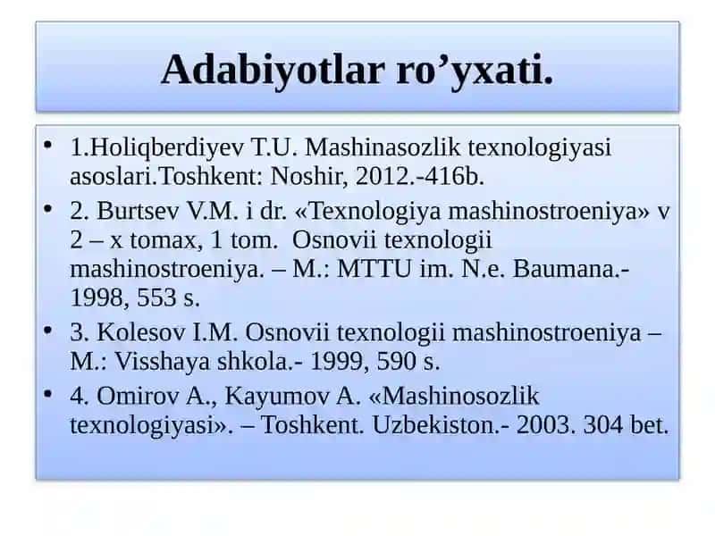Ishlab chiqarish jarayonlarining turlari va uni tashkil qilish shakllari 3