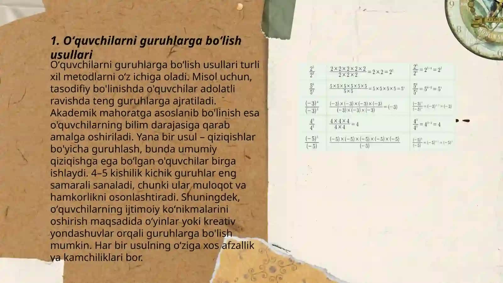 Boshlanğich sinfda matematikadan iqdidorli õquvchilar bilan ishlash 3-sinf misolida 3
