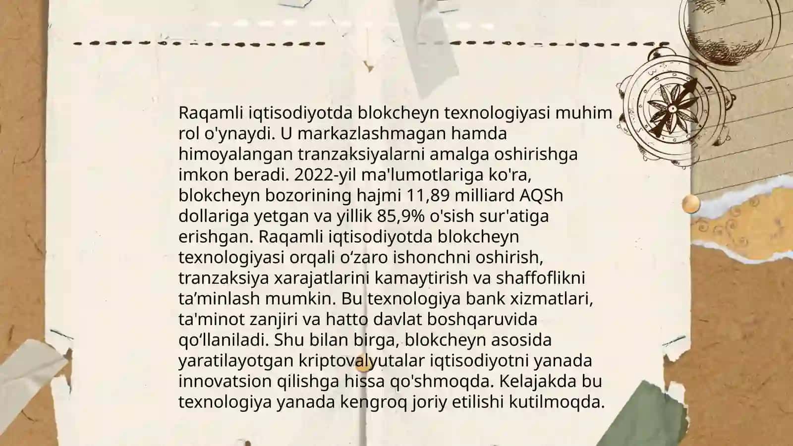 Blokcheyn va Kriptovalyuta Texnologiyalari 3