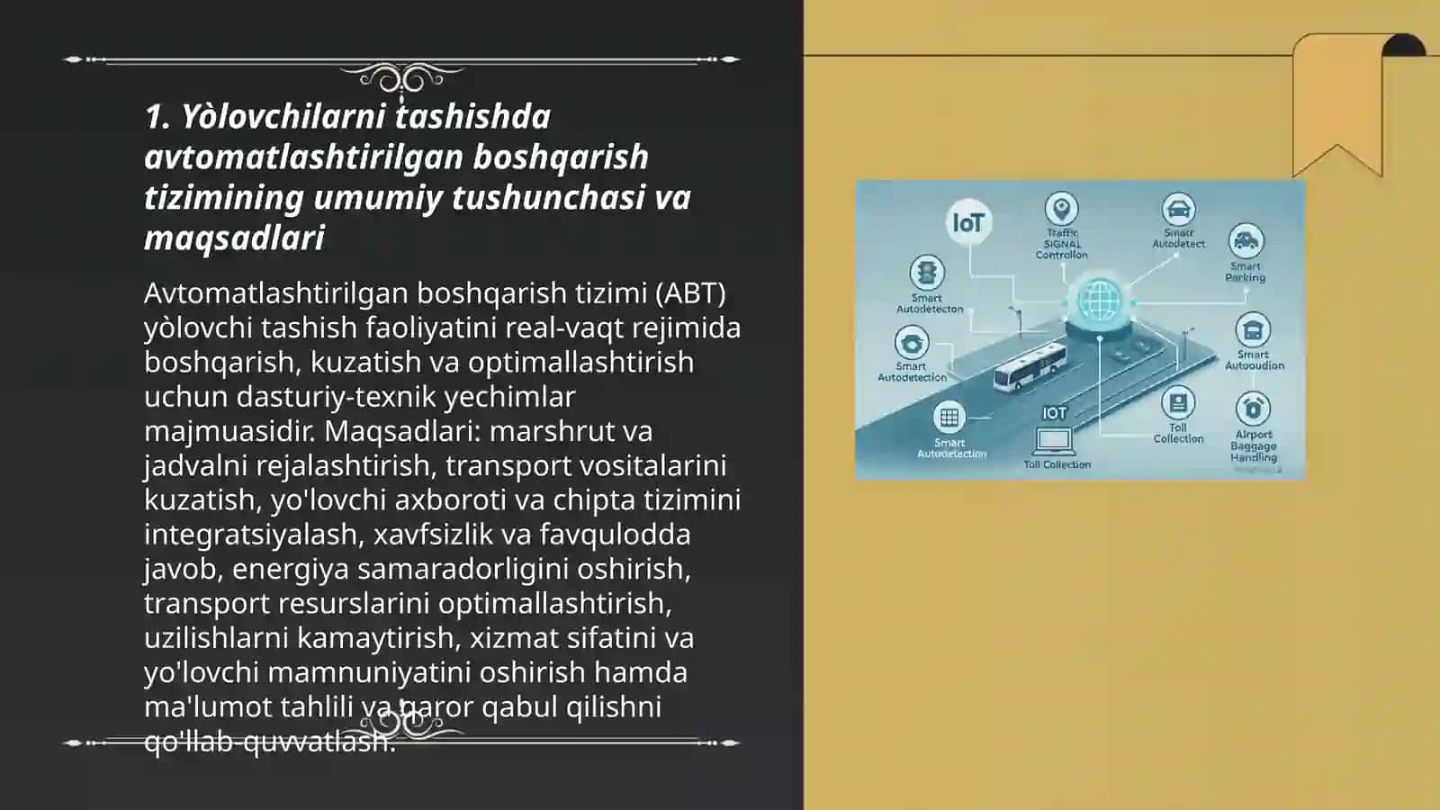 Yòlovchilarni tashishda avtomatlashtirilgan boshqarish tizimi 3