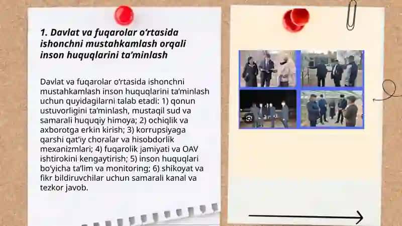 Davlat va xalq o‘rtasidagi muloqotning yangi bosqichi - inson huquqlarining ta’minlanishi 3