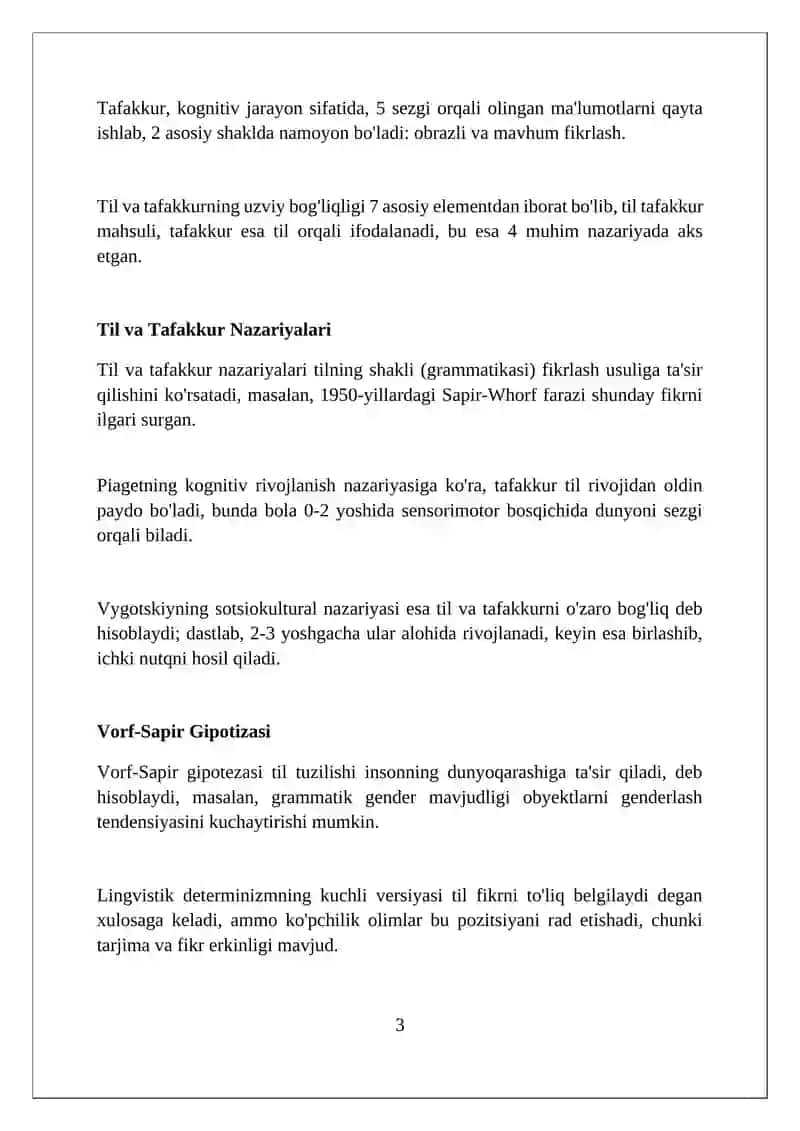 Til va tafakkur munosabati 3
