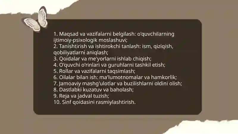Boshlang'ich sinflarda o'quvchilar jamoasini shakllantirish bosqichlari 3