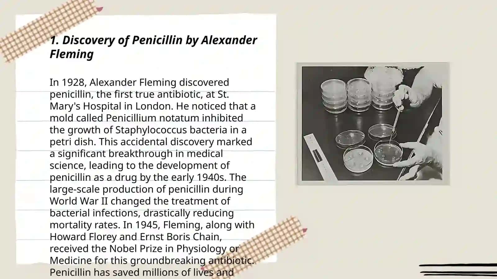 Tarixda penitsillinning tarixi. Antibiotiklar 3