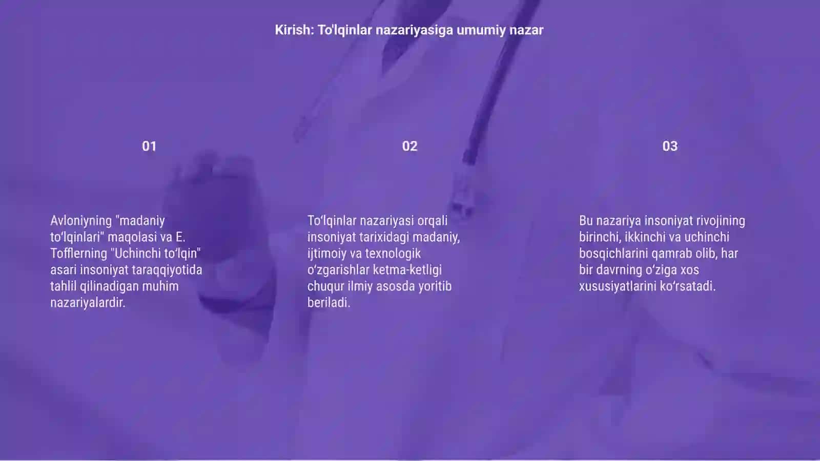Avloniyning "madaniy to'lqinlari" maqolasi va E.Tofflerning "Uchinchi to'lqin" asari 3