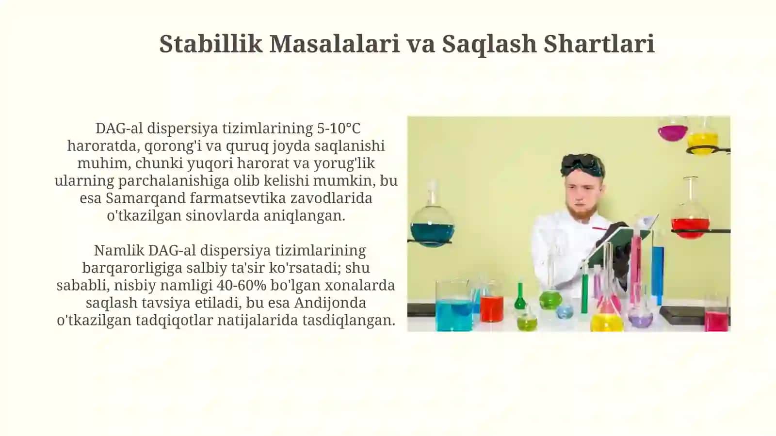 DAG'AL DISPERS SISTEMALARNING XOSSALARI VA ULARNI TIBBIYOT VA FARMOKOLAGIYADA ISHLATILISHI 3
