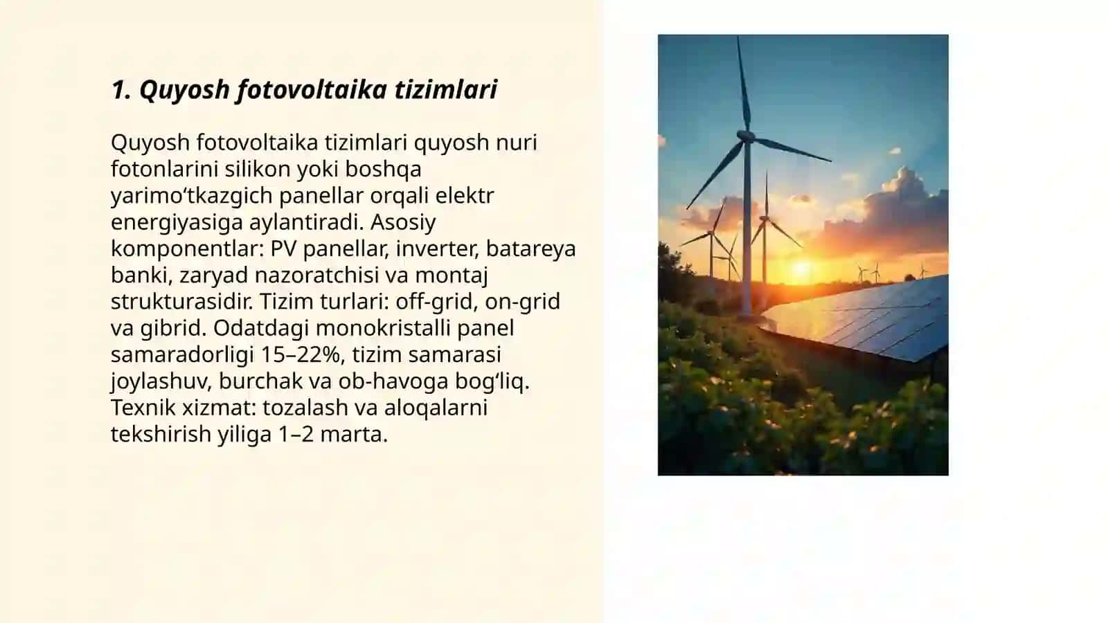 Quyosh fotovoltaika tizimlari 3