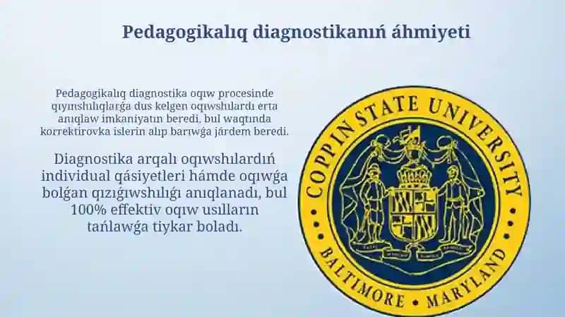 Pedagogikalıq diagnostika hám pedagogikalıq Korrekciya 3