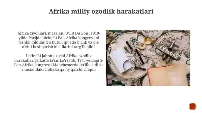 XIX asr oxiriga XX asr boshlarida milliy ozodlik harakati geografiyasi 3