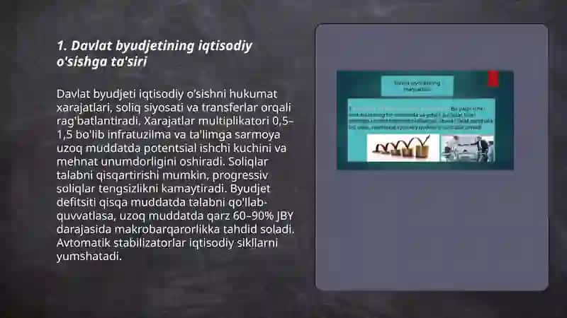Iqtisodiy usish davlatning fiksal siyosati 3