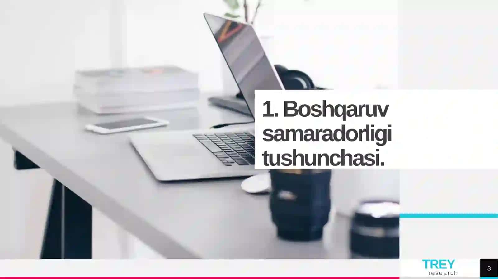 Kurs ishi - Boshqaruv Samaradorligi 3
