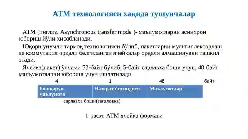 MPLS теглар устидан кўп протоколли коммутация 3