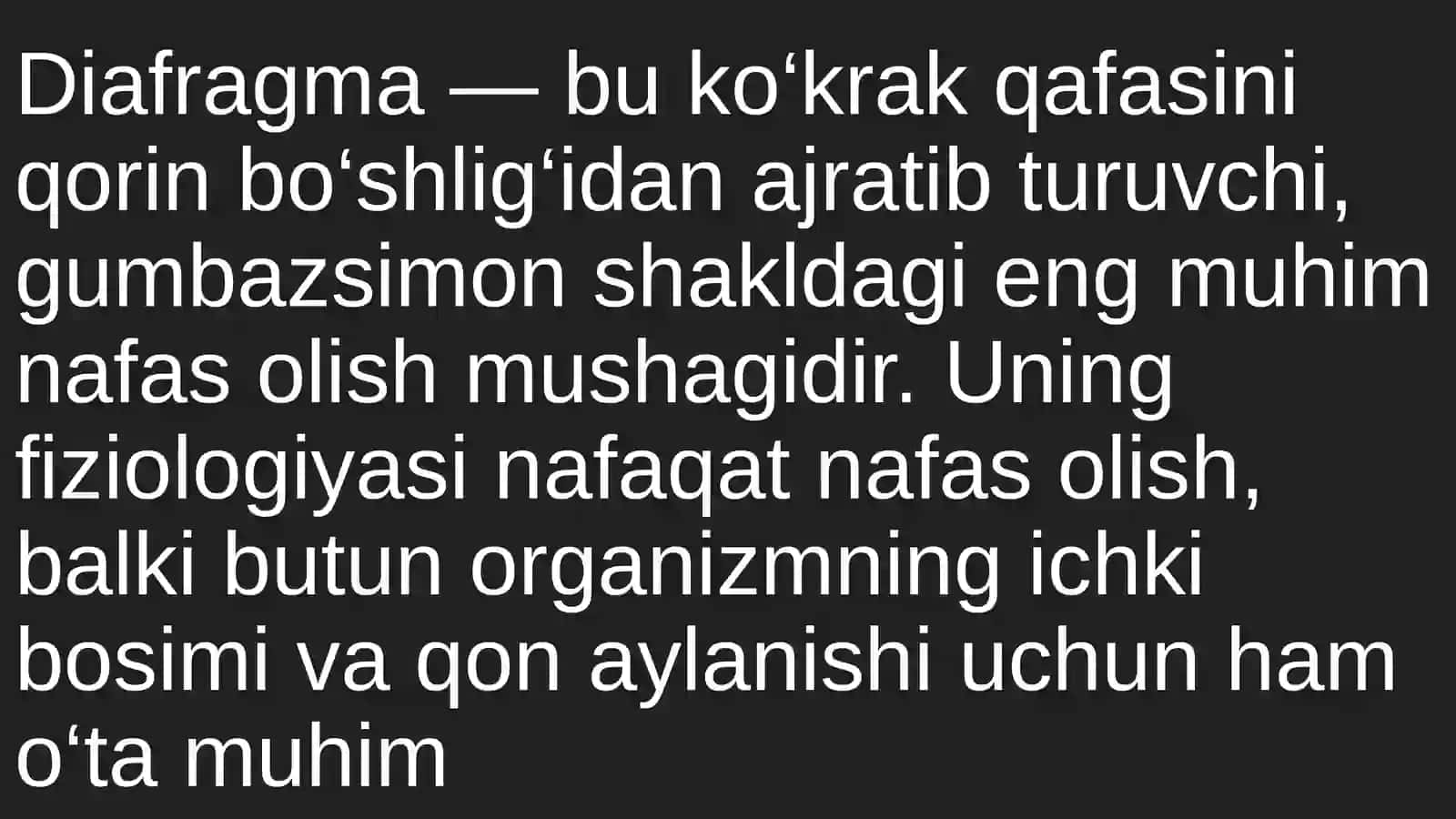 Dıafragma muwaklar fızıologıyası 3