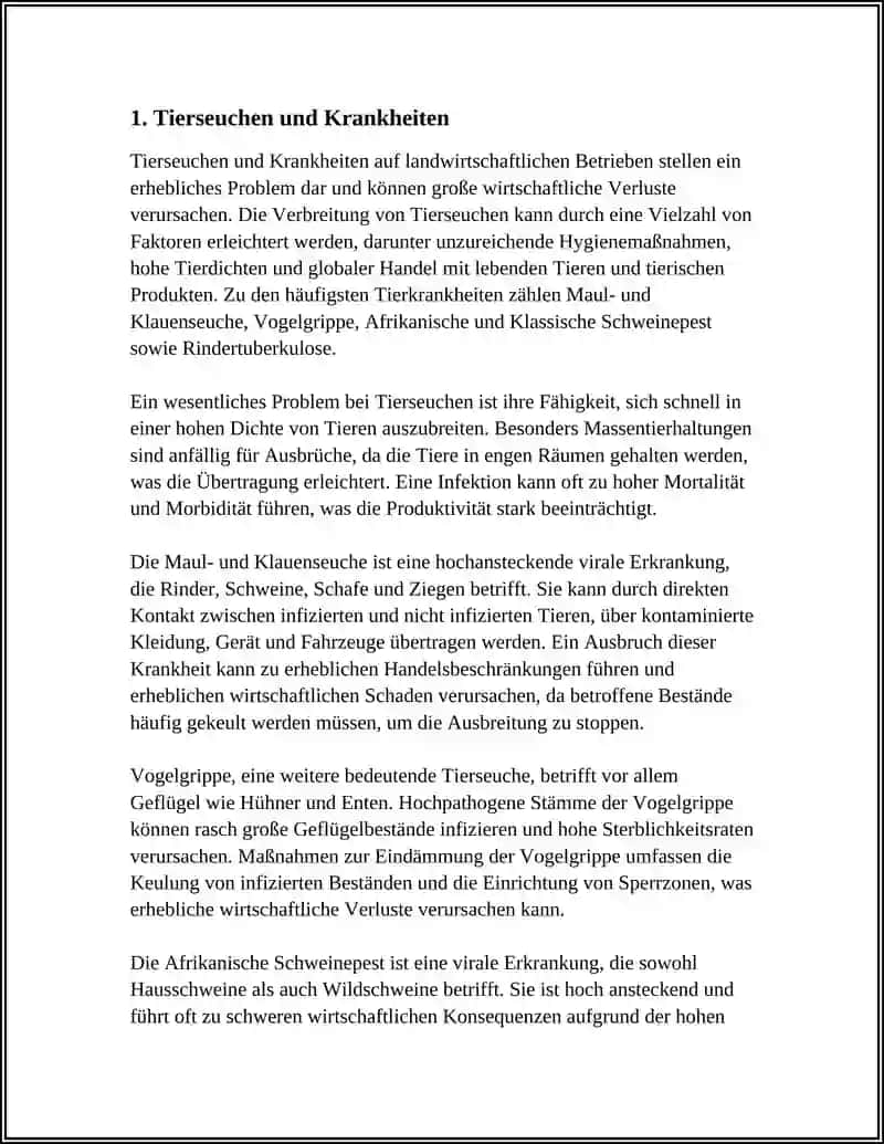 Tierseuchen und Krankheiten 3