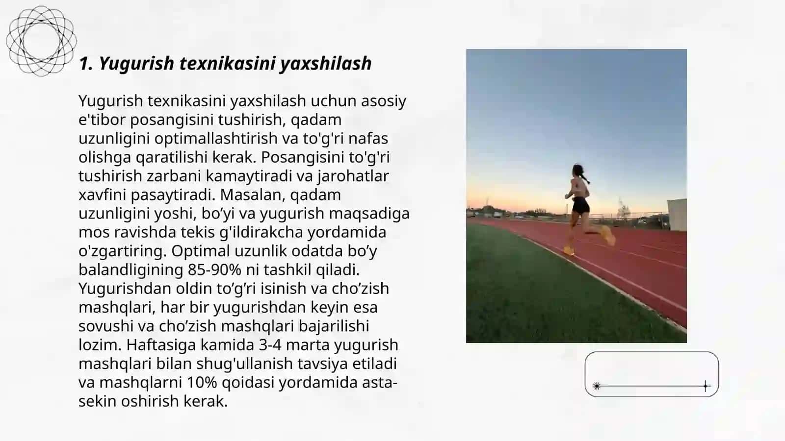 Yugurish texnikasini yaxshilash 3
