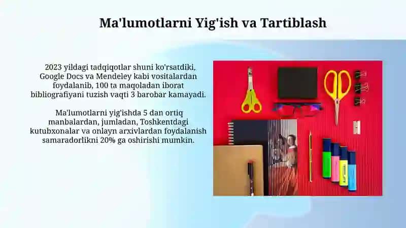 Ma'lumotlarni Yig'ish va Tartiblash 3