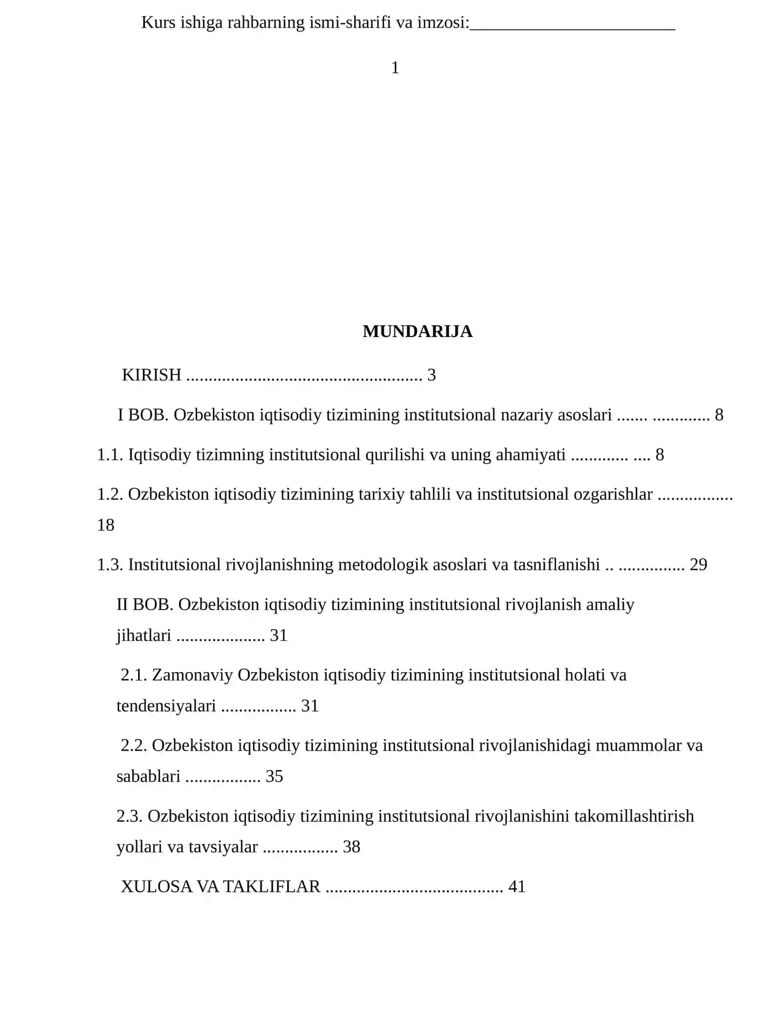 «Oʻzbekiston iqtisodiy tizimning institutsional rivojlanish yoʻnalishlari» 3