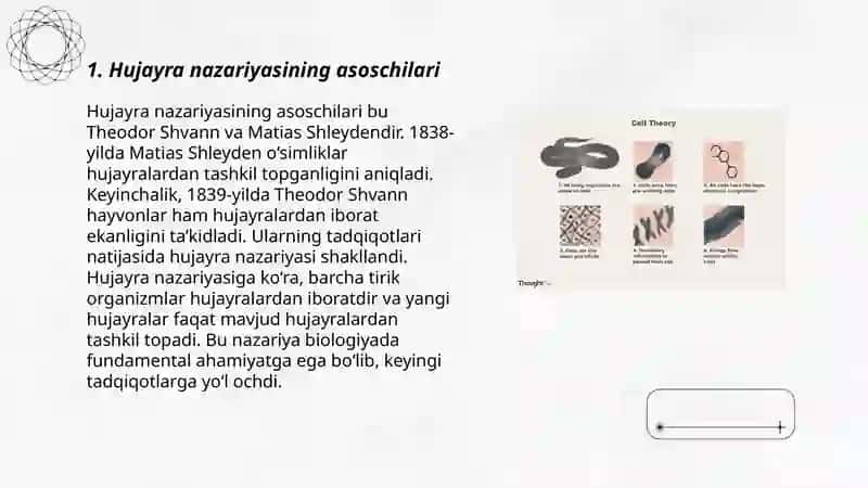 Hujayra nazariyasini yaratilish tarixi 3