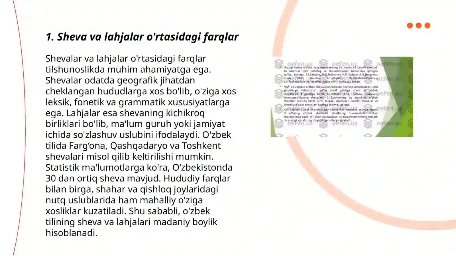 O‘zbek shevalarining tasnifi 3