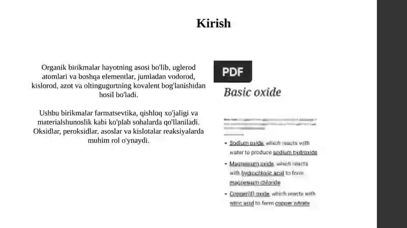 Organik birikmalar 3