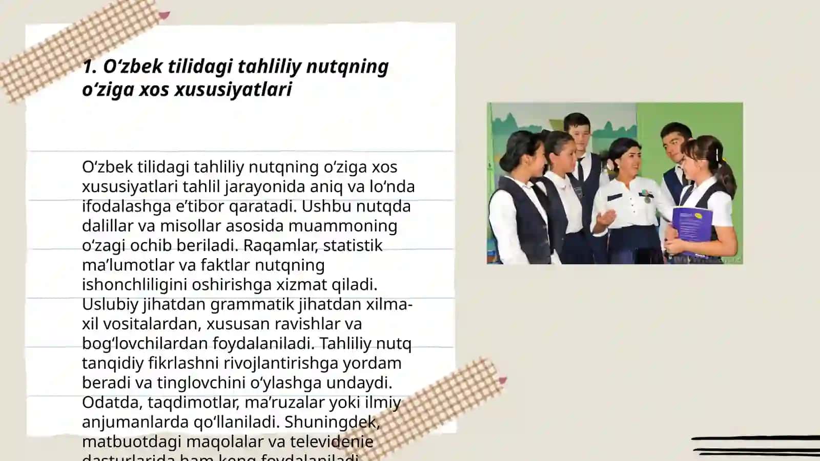 O‘zbek tilidagi tahliliy nutqning o‘ziga xos xususiyatlari 3