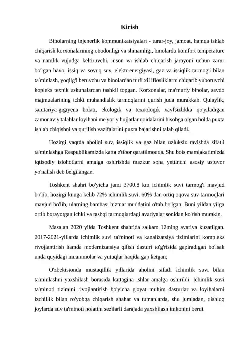 Binolarning energiya tejamkor muhandislik kommunikatsiyalari 3