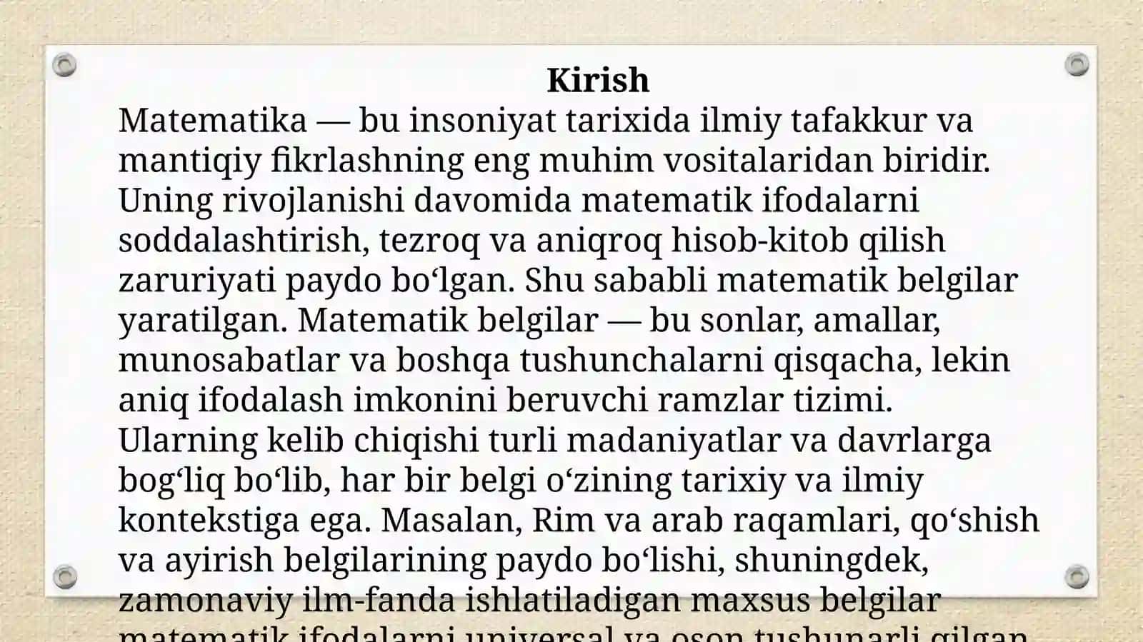 Mathematical symbols and their origins 3