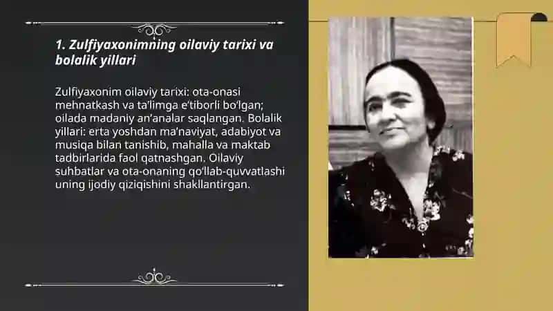 Zulfiyaxonim hayoti va ijodi 3