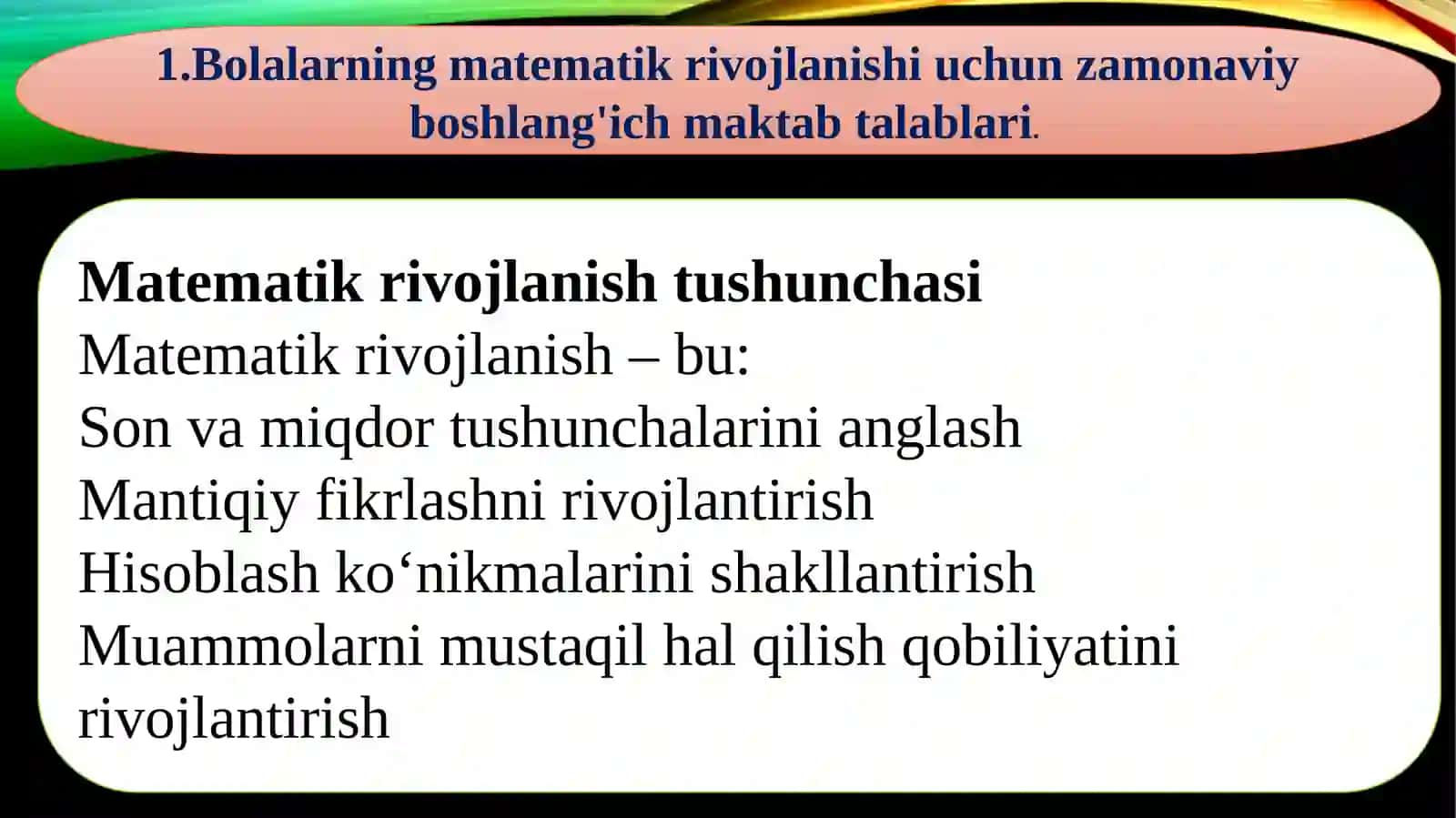 Bolalarni matematik rivojlantirish vazifalarini amalga oshirishda maktabgacha ta’lim tashkiloti, oila va maktab bilanishlashidagi uzviylik 3