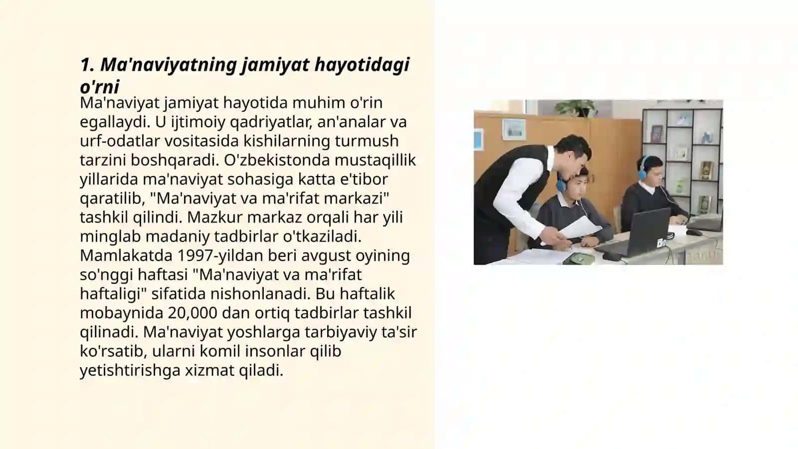 Ma'naviyat va jamiyat hayoti 3