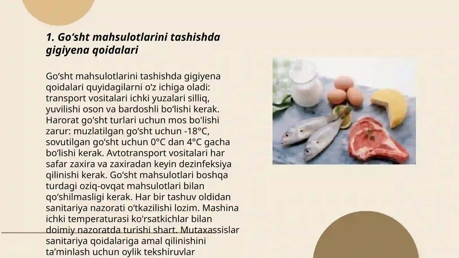 Goʻsht mahsulotlarini tashuvri transport vositalar 3